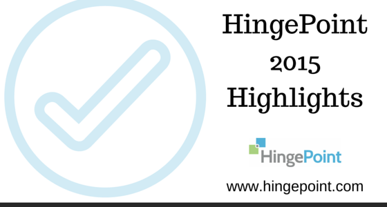 2015 Highlights – HingePoint AEC Systems Consulting
