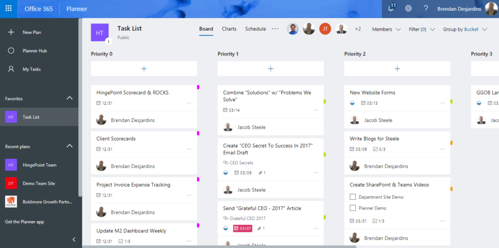 Microsoft Planner Blog Feature Image 03.08.2018 | Hingepoint