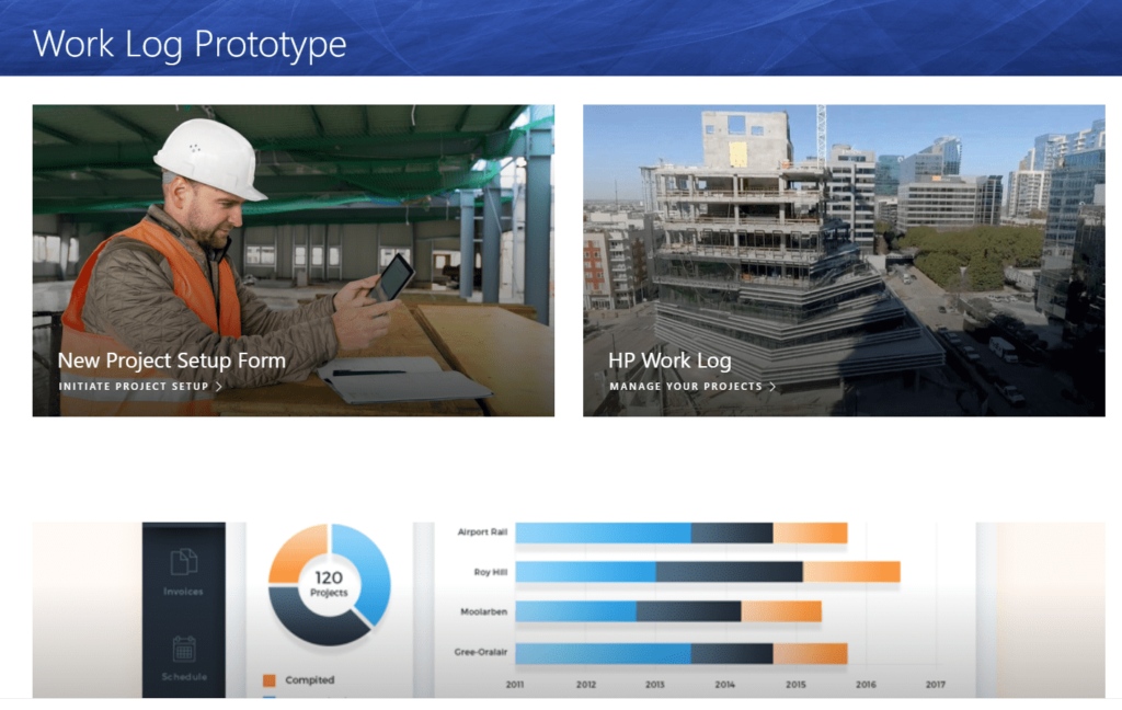 Project Management Sharepoint Home Page