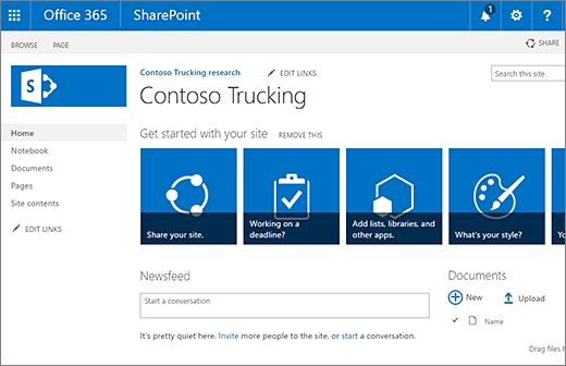 SharePoint Team Site Template